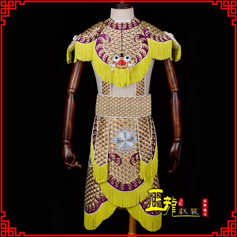 睢阳武将士兵云肩鱼鳞侉子